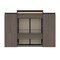 Bestar Orion 124W Queen Murphy Bed and 2 Storage Cabinets w/Pull-Out Shelves (125W), Bark Gray & Graphite 116870-000047 - alternate 7